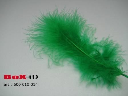 Plumes Marabou +/- 14 cm couleur 14 vert